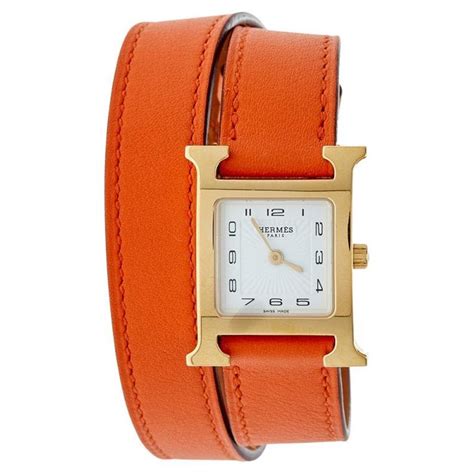 montre hermes femme bracelet metal|hermes double tour bracelet.